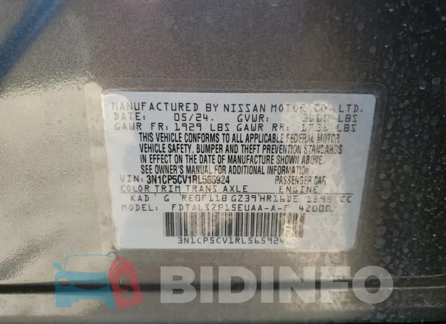 3N1CP5CV1RL565924 Photo# 12