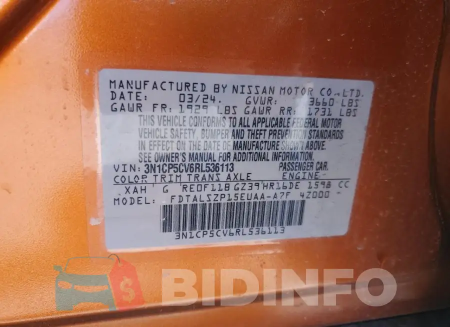 3N1CP5CV6RL536113 Photo# 13