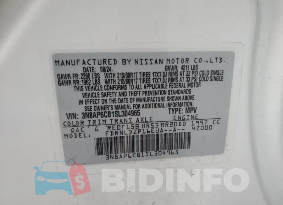 3N8AP6CB1SL304965 Photo# 13