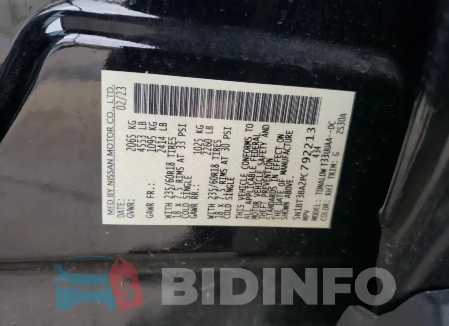 5N1BT3BA2PC792213 Photo# 12