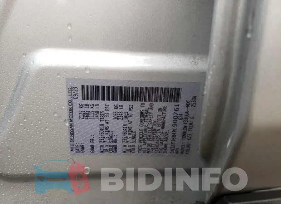 5N1BT3BB4PC900761 Photo# 14