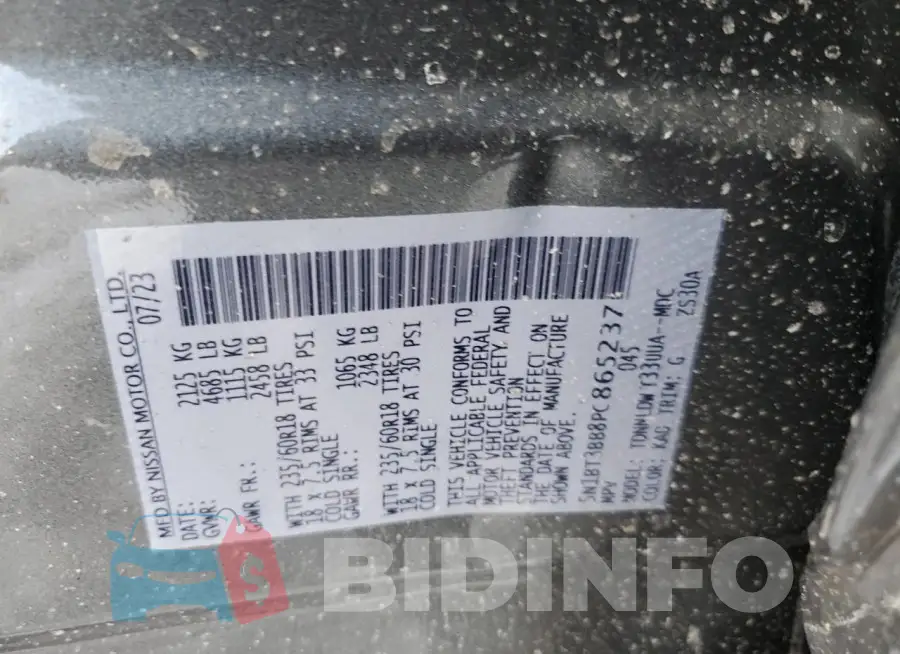 5N1BT3BB8PC865237 Photo# 14