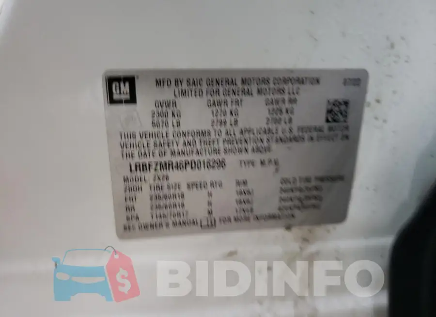 LRBFZMR46PD016296 Photo# 13