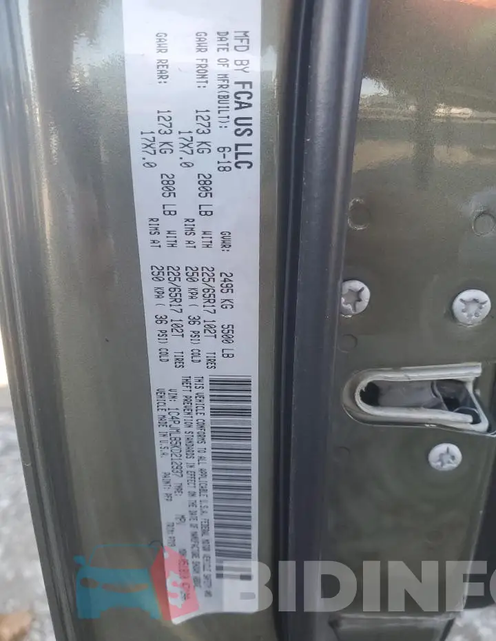 1C4PJMLB5KD212937 Photo# 13