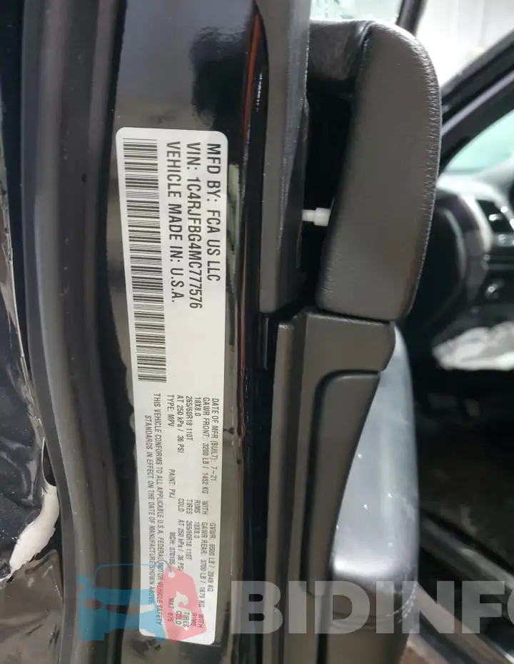 1C4RJFBG4MC777576 Photo# 14