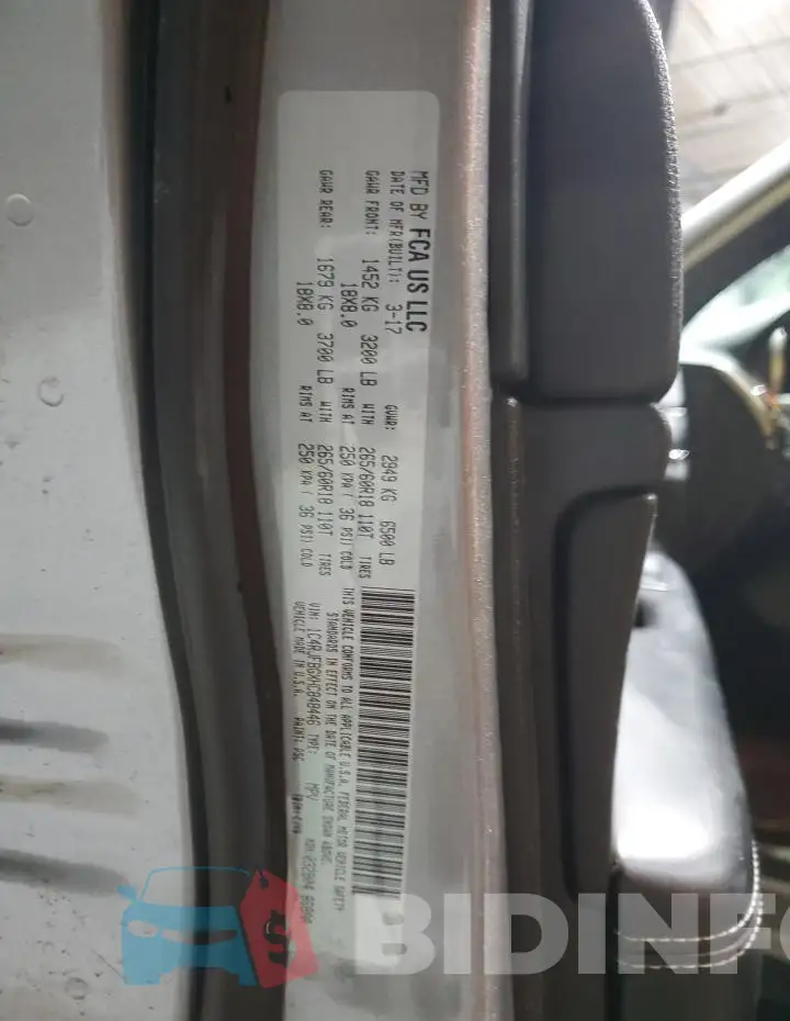 1C4RJFBGXHC848446 Photo# 14