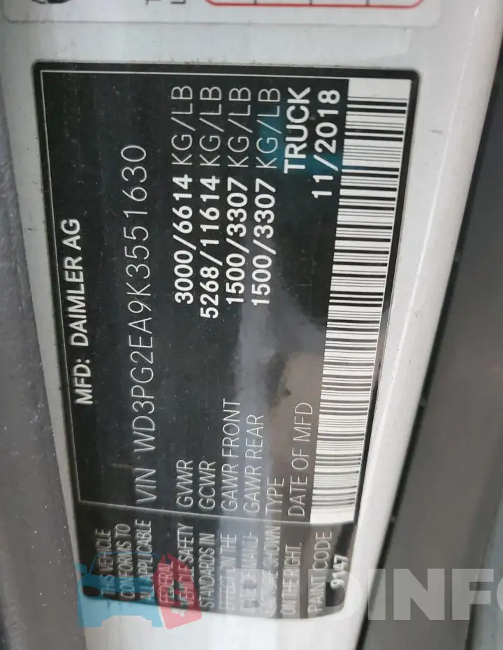 WD3PG2EA9K3551630 Photo# 13