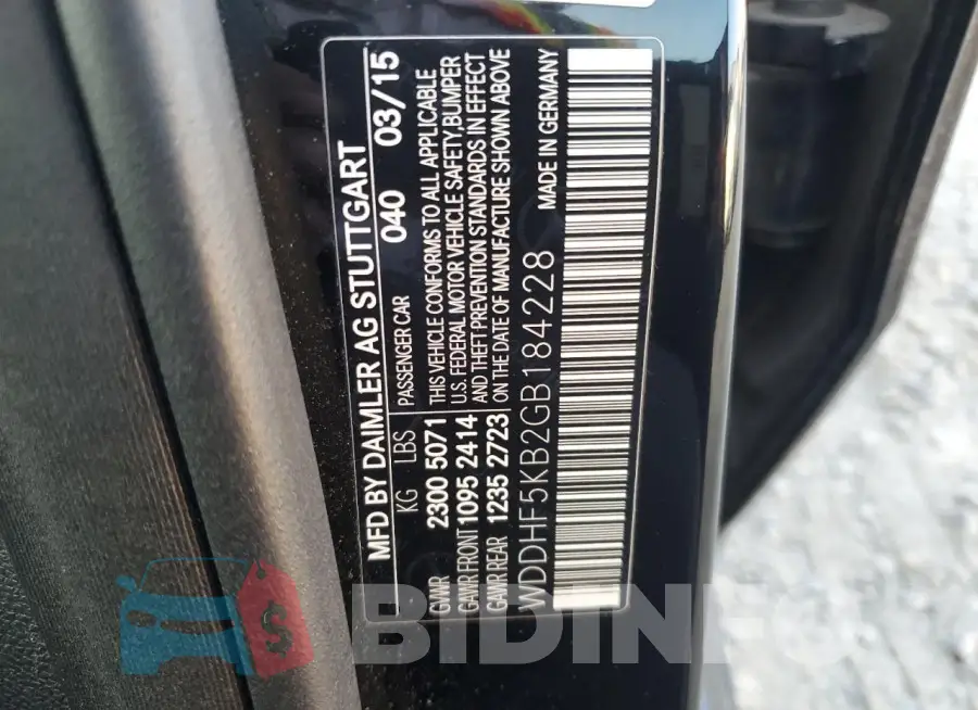 WDDHF5KB2GB184228 Photo# 13