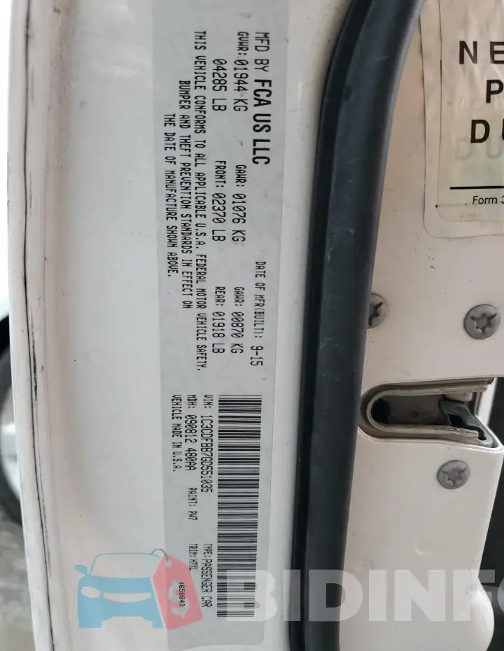 1C3CDFBB7GD551035 Photo# 12