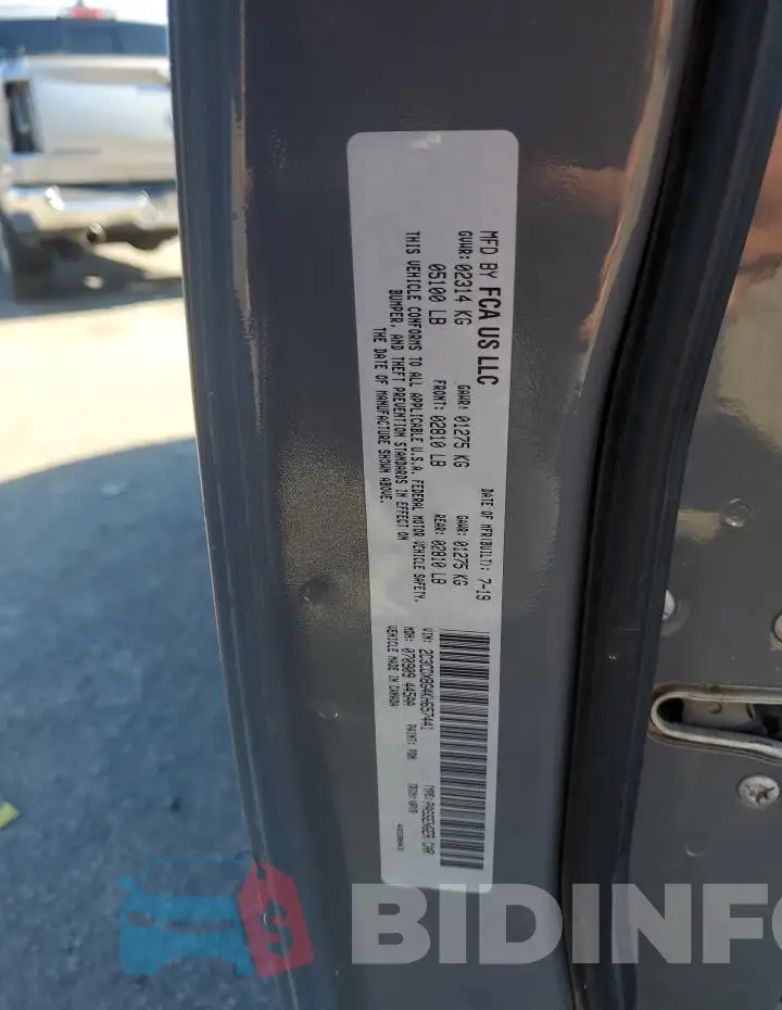 2C3CDXBG4KH657441 Photo# 12