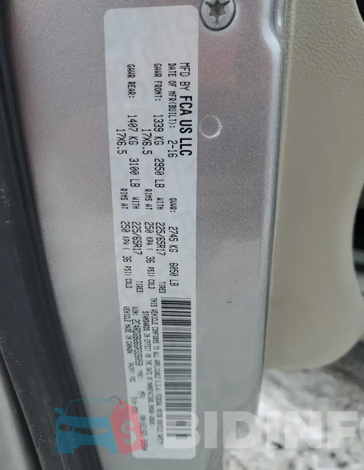 2C4RDGBG6GR326058 Photo# 13