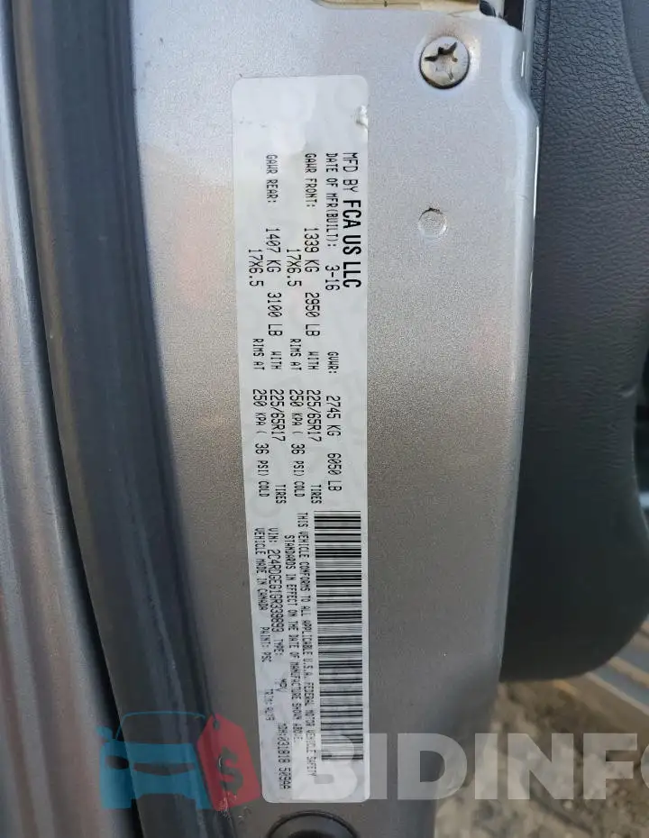 2C4RDGEG1GR339893 Photo# 13