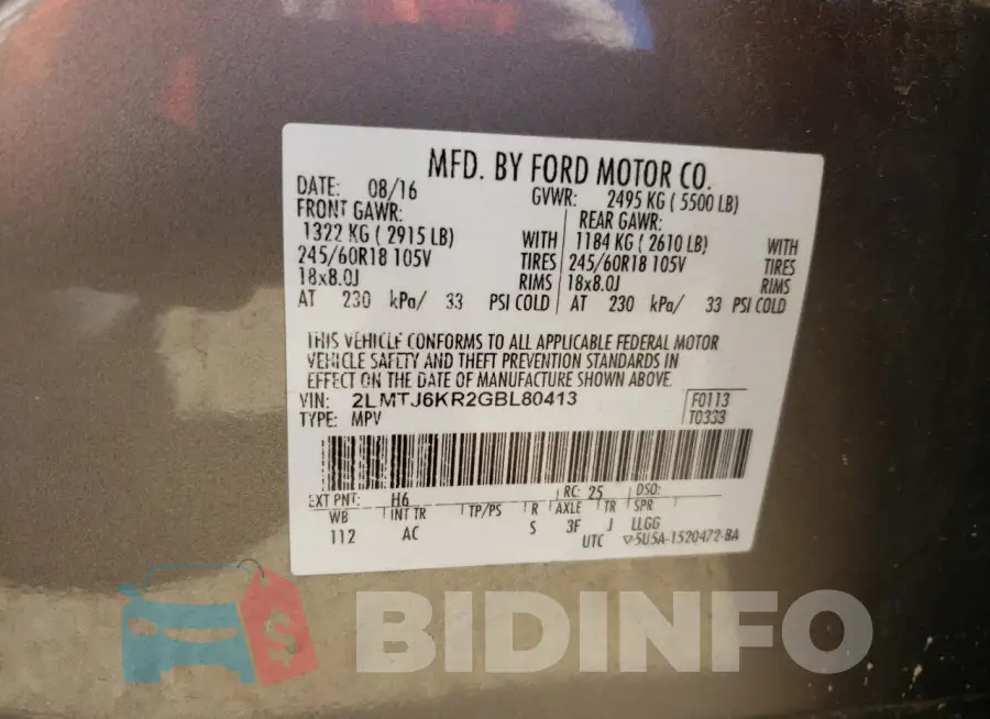 2LMTJ6KR2GBL80413 Photo# 14