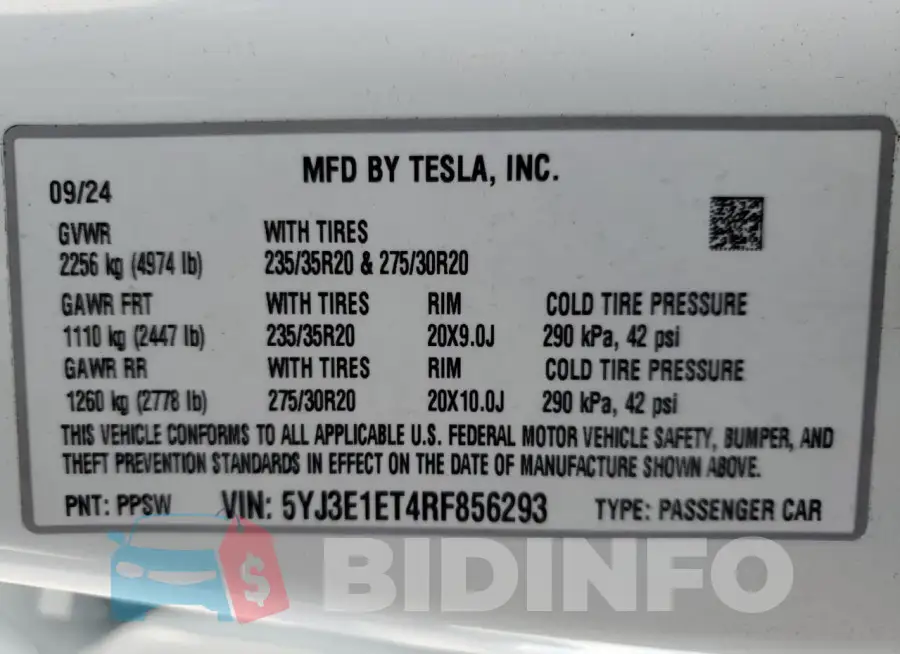 5YJ3E1ET4RF856293 Photo# 12