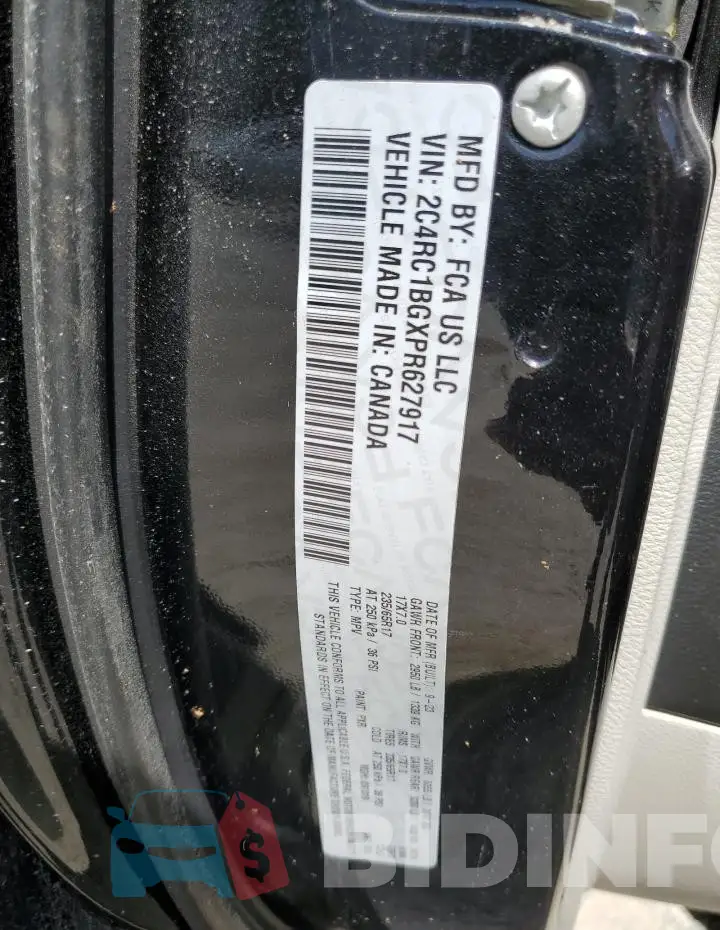 2C4RC1BGXPR627917 Photo# 14