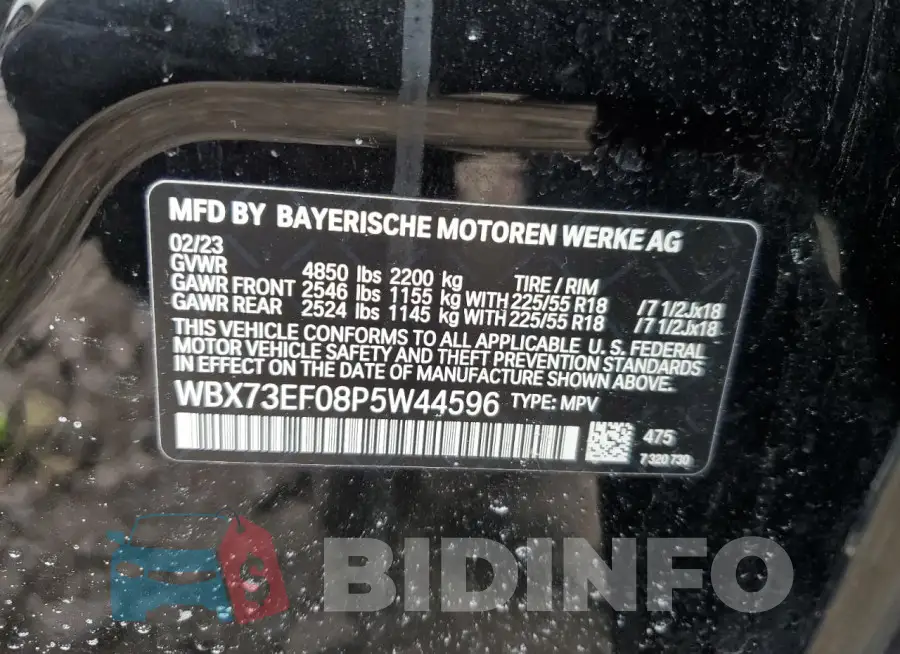 WBX73EF08P5W44596 Photo# 13