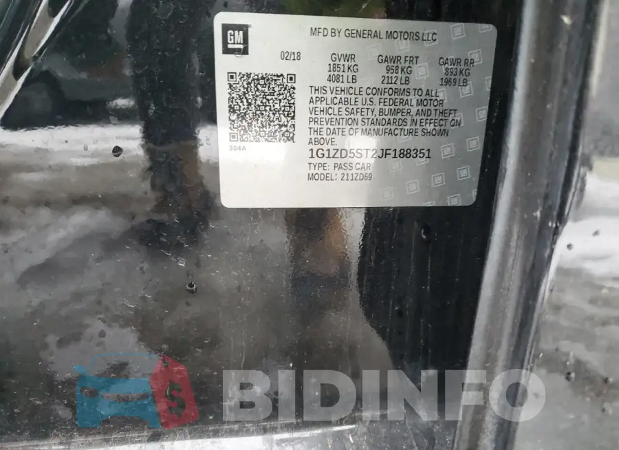 1G1ZD5ST2JF188351 Photo# 12