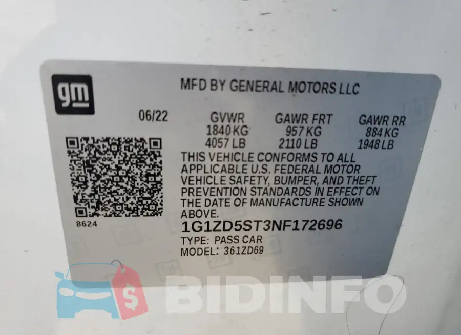 1G1ZD5ST3NF172696 Photo# 12