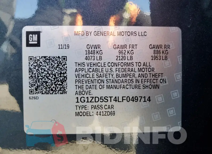 1G1ZD5ST4LF049714 Photo# 12