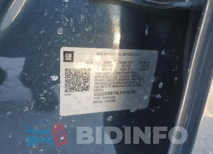 1G1ZD5ST4LF074189 Photo# 12