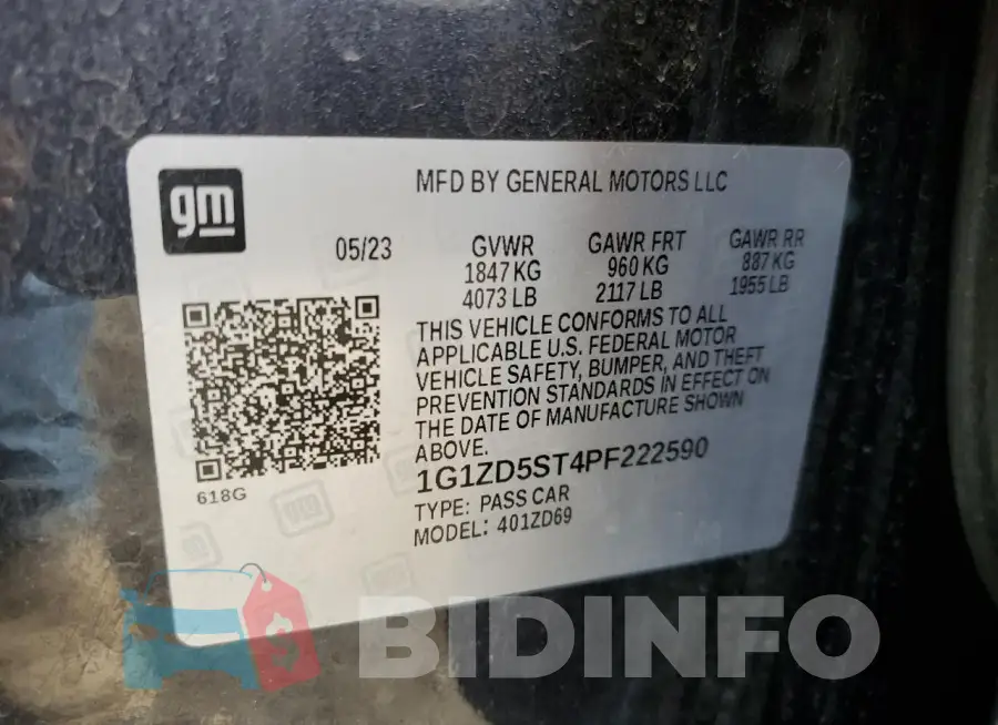 1G1ZD5ST4PF222590 Photo# 13