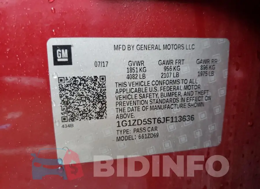 1G1ZD5ST6JF113636 Photo# 12