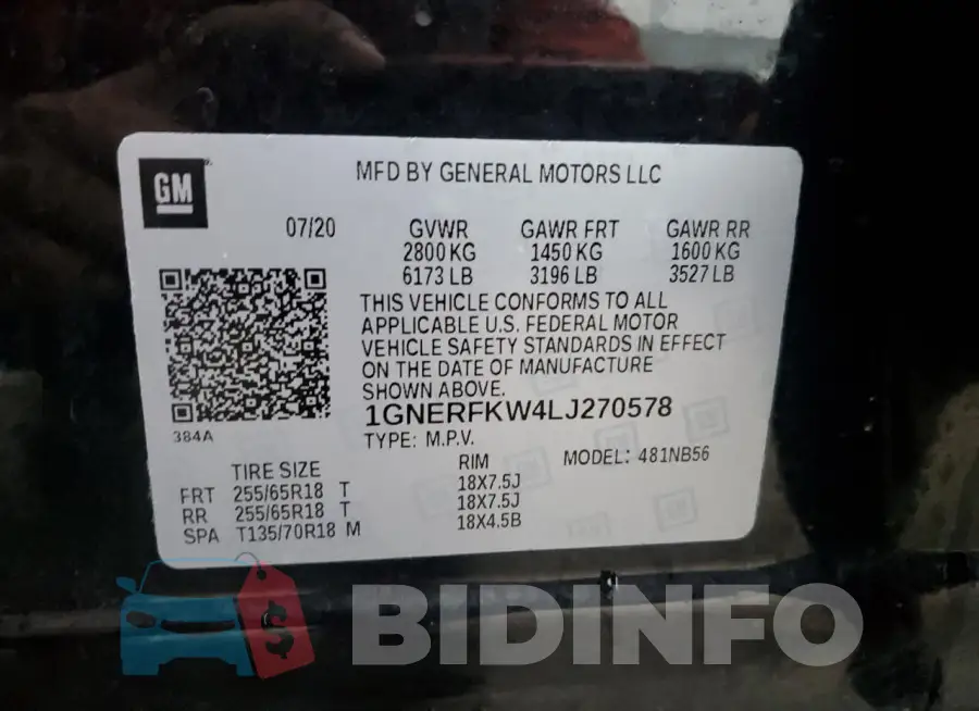 1GNERFKW4LJ270578 Photo# 13