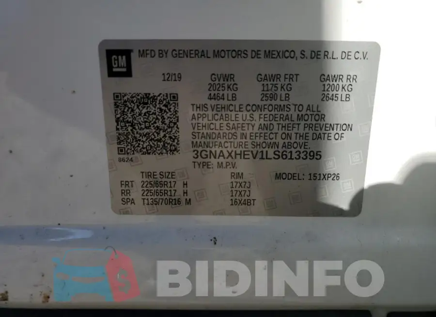 3GNAXHEV1LS613395 Photo# 14
