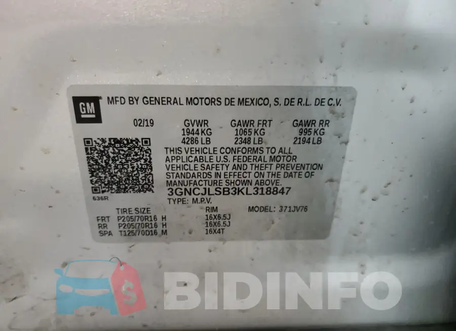3GNCJLSB3KL318847 Photo# 13