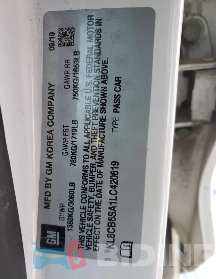 KL8CB6SA1LC420619 Photo# 12