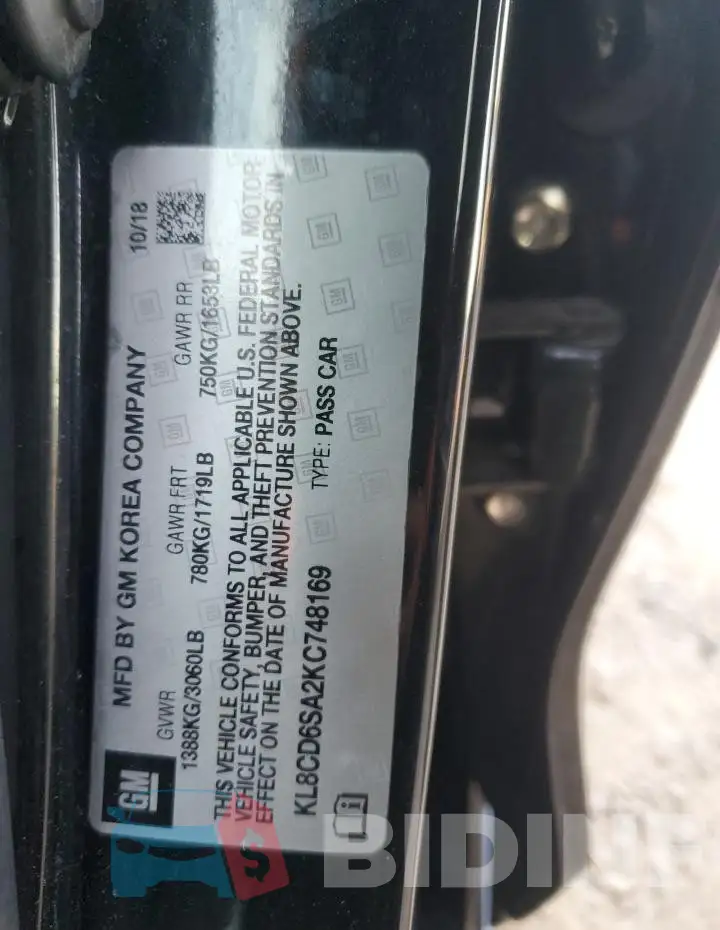 KL8CD6SA2KC748169 Photo# 12