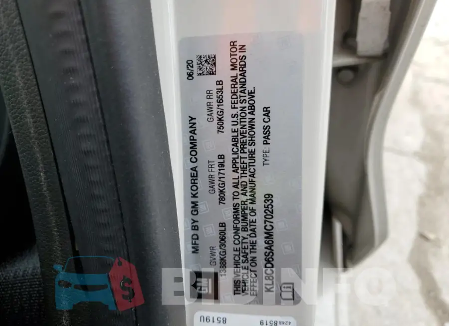 KL8CD6SA6MC702539 Photo# 12