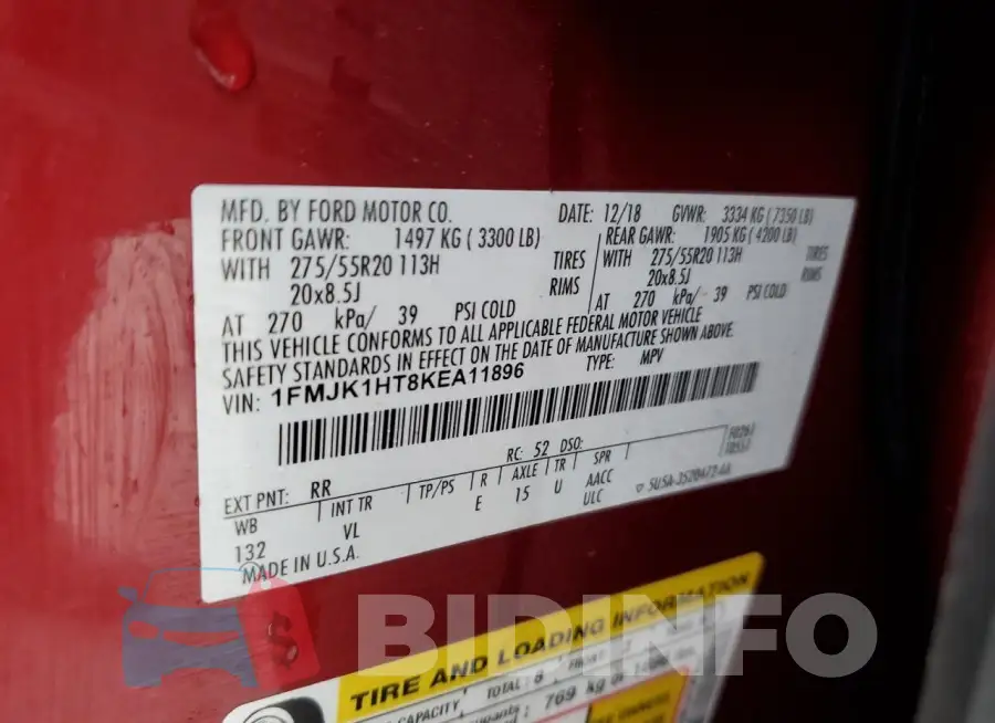 1FMJK1HT8KEA11896 Photo# 13