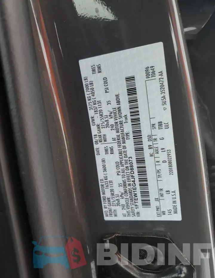 1FTEW1EG4JFD88073 Photo# 12