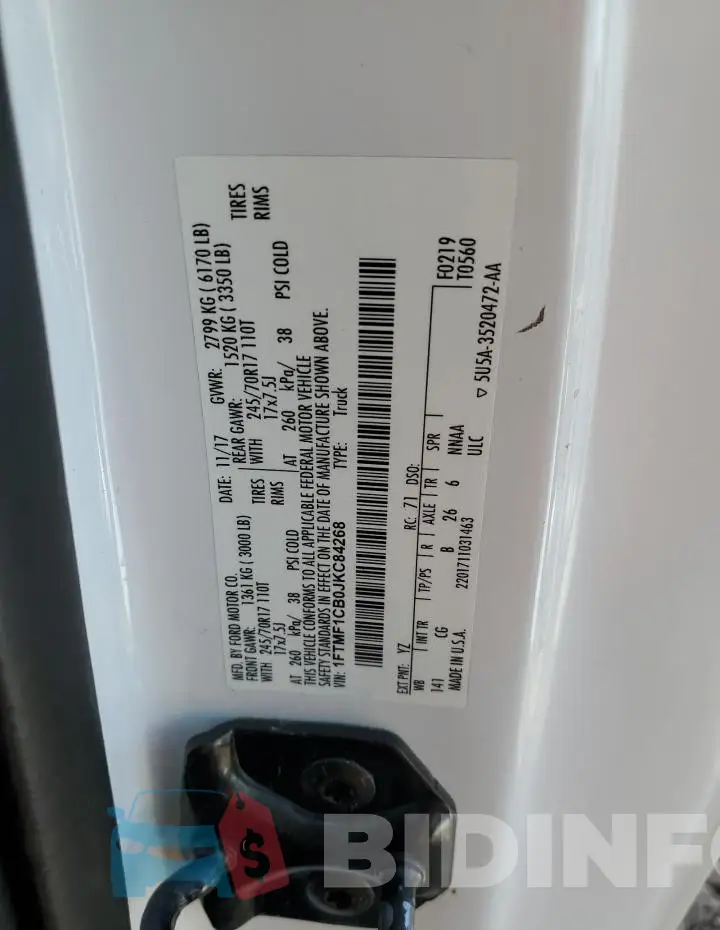 1FTMF1CB0JKC84268 Photo# 12