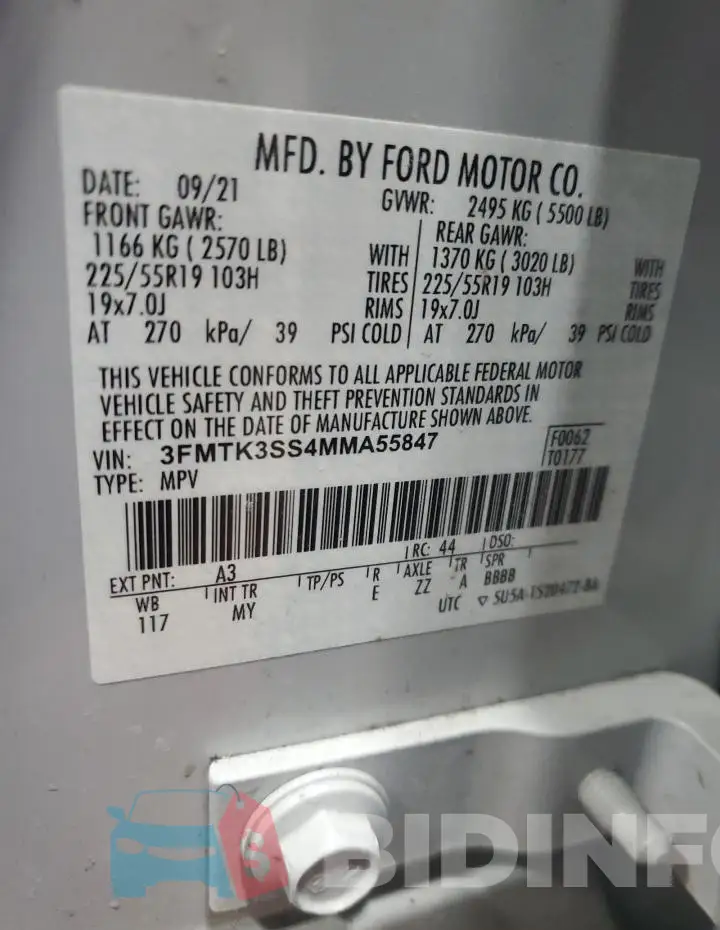 3FMTK3SS4MMA55847 Photo# 13