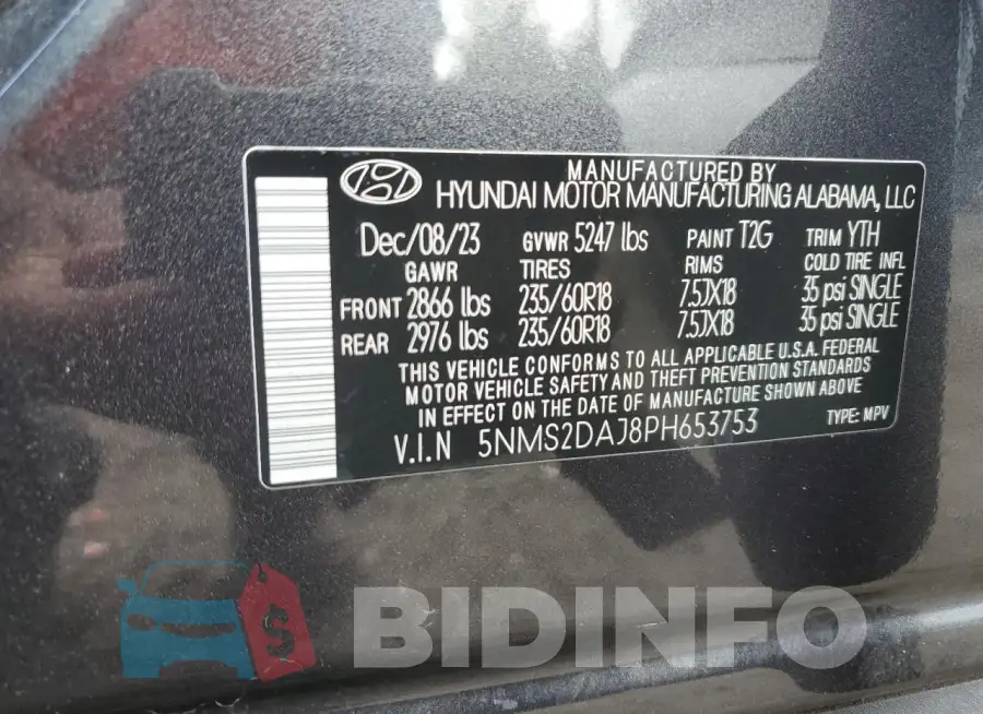 5NMS2DAJ8PH653753 Photo# 14