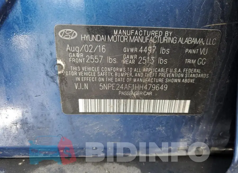 5NPE24AF1HH479649 Photo# 12