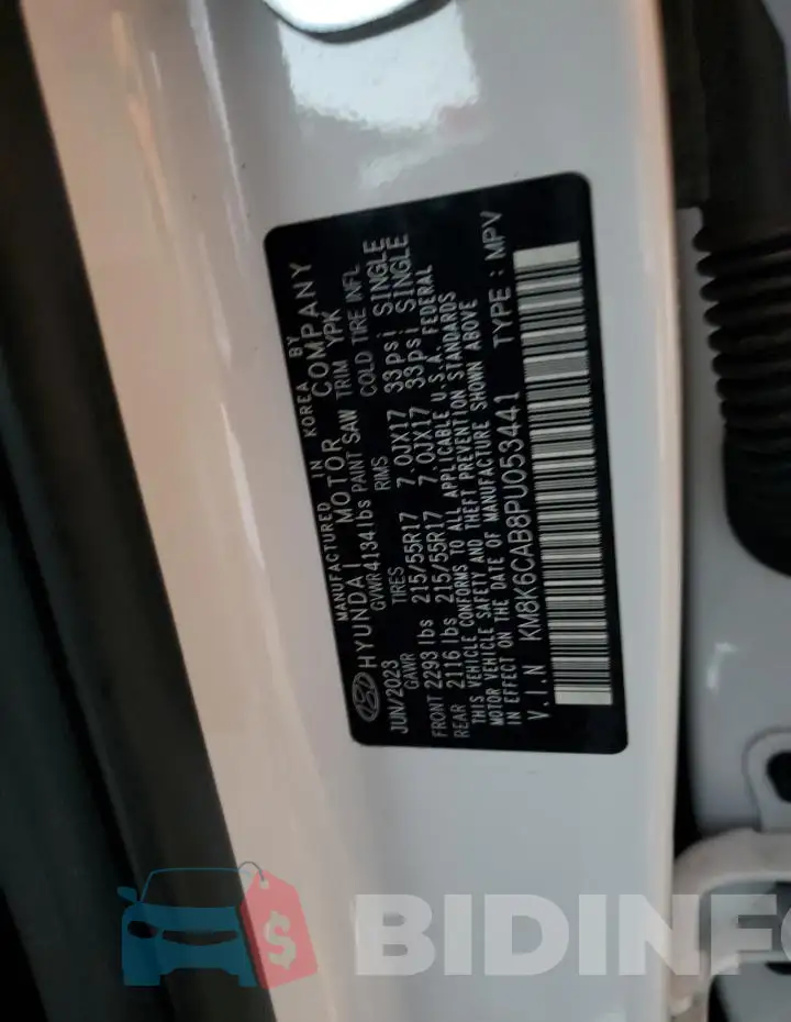 KM8K6CAB8PU053441 Photo# 12