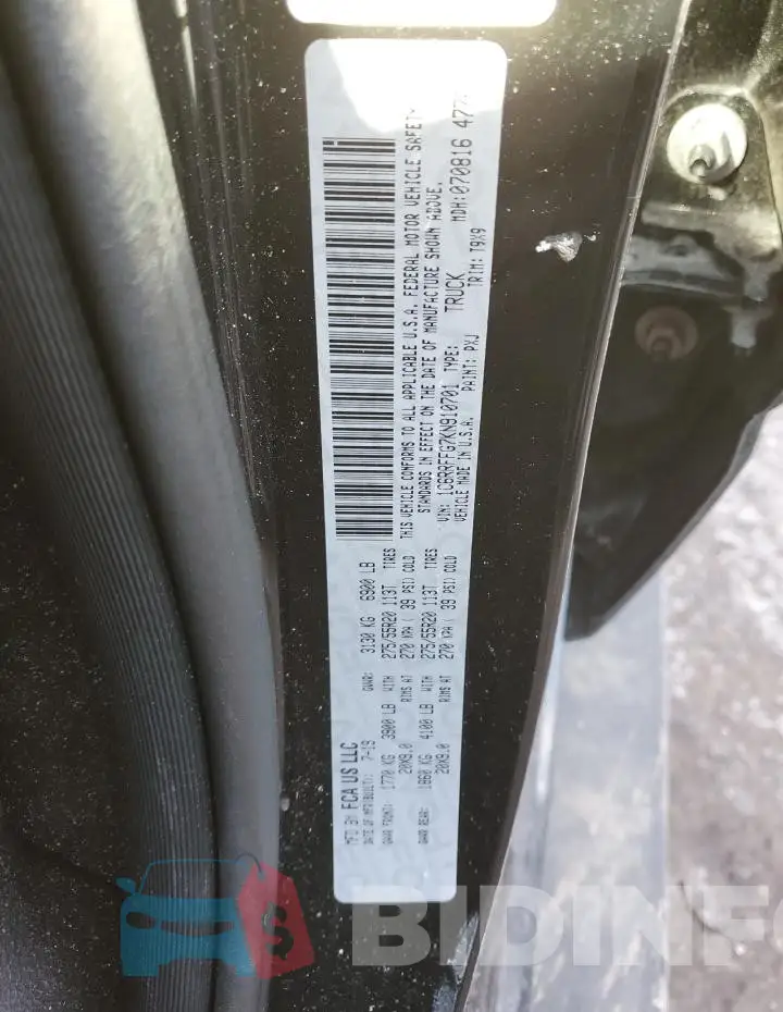 1C6RRFFG7KN910701 Photo# 12