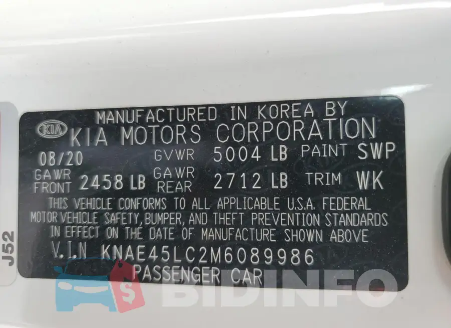 KNAE45LC2M6089986 Photo# 12