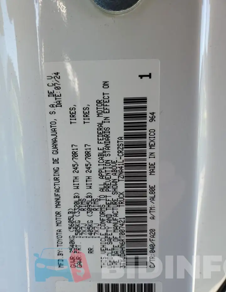 3TYJDAHN6RT007421 Photo# 12