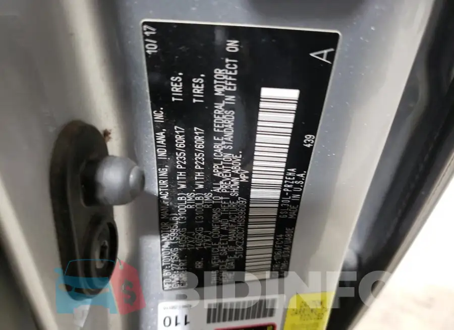5TDKZ3DC7HS896097 Photo# 13