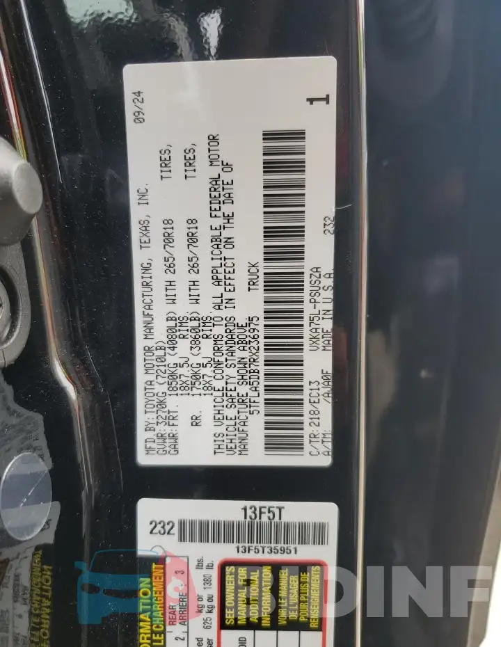 5TFLA5DB7RX236975 Photo# 12