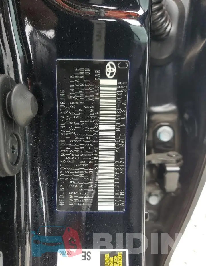 5YFB4MDE0RP088674 Photo# 13