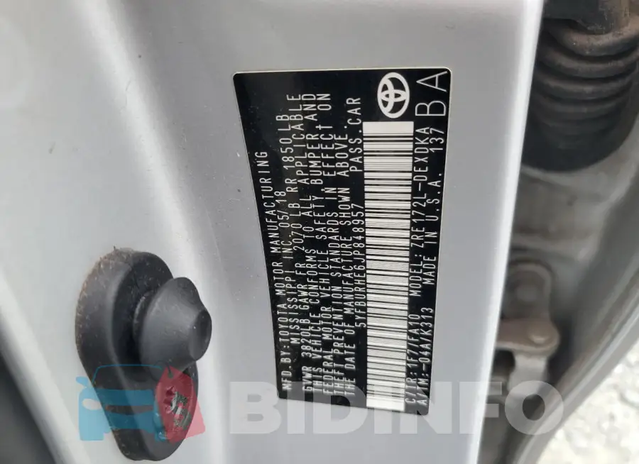 5YFBURHE6JP848957 Photo# 12