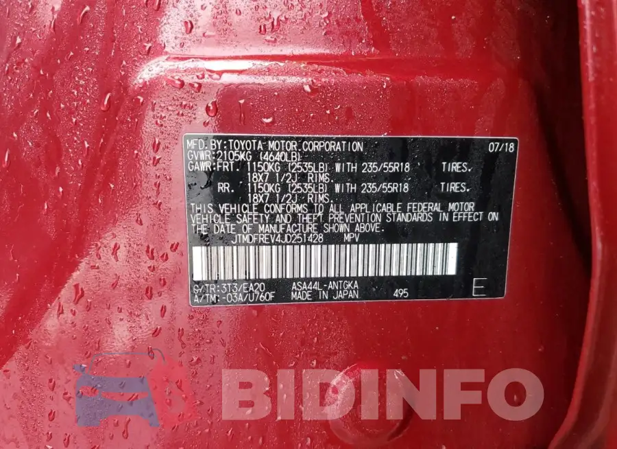 JTMDFREV4JD251428 Photo# 13