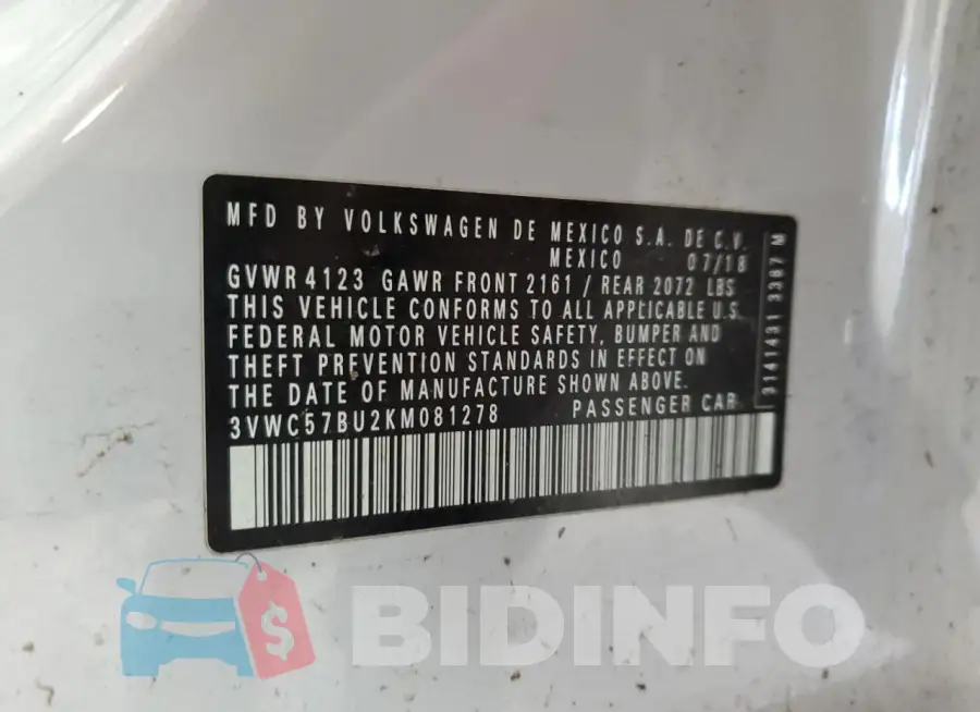 3VWC57BU2KM081278 Photo# 12