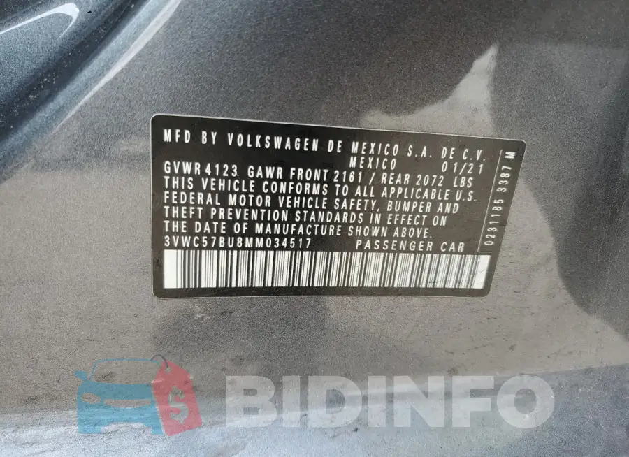 3VWC57BU8MM034517 Photo# 12