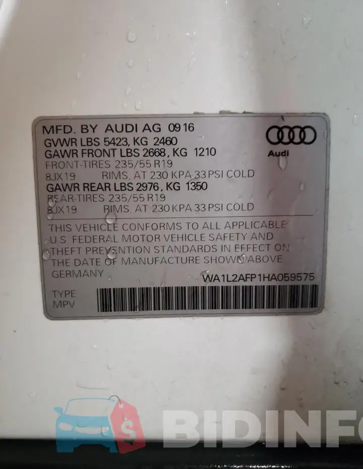 WA1L2AFP1HA059575 Photo# 13